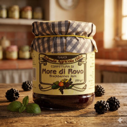 Blackberry jam made in...